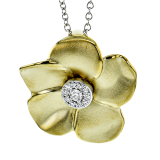 Simon G. Pendant 18k Gold (White, Yellow) - DP276-18K photo