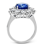 Simon G. Color Ring 18k Gold (White) 4.75 ct Sapphire 2.91 ct Diamond - LR2237-18K-S photo3