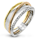 Simon G. Right Hand Ring 18k Gold (Rose, White, Yellow) 0.15 ct Diamond - LR1115-18K photo