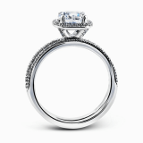 Simon G. 0.46 ctw Bridal Set 18k White Gold Round Cut Engagement Ring - MR1842-A-W-18KSET photo3