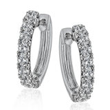 Simon G. Hoop Earring 18k Gold (White) 0.5 ct Diamond - LE4552-18K photo