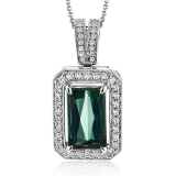 Simon G. Color Pendant 18k Gold (White) 2.39 ct Tourmaline 0.27 ct Diamond - NP207-18K-S photo