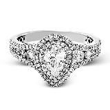 Simon G. 0.68 ctw Halo 18k White Gold Pear Cut Engagement Ring - MR2592-W-18KS photo2