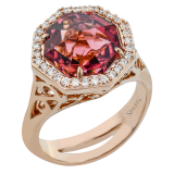 Simon G. Color Ring 18k Gold (Rose) 6.2 ct Tourmaline 0.24 ct Diamond - LR2904-18K photo