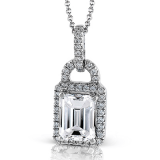 Simon G. Color Pendant 18k Gold (White) 0.23 ct Diamond - TP137-18K photo