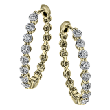 Simon G. Hoop Earring 18k Gold (Yellow) 1.51 ct Diamond - LE4548-Y-18K photo