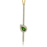 Simon G. Color Pendant 18k Gold (Yellow) 0.2 ct Emerald 0.25 ct Diamond - LP4576-Y-18K-S photo