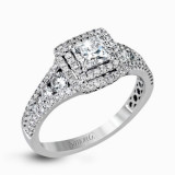 Simon G. 18k White Gold Diamond Engagement Ring - MR2589 photo