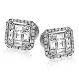 Simon G. Earring 18k Gold (White) 1.69 ct Diamond - LE4453-18K photo