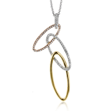 Simon G. Pendant 18k Gold (Rose, White, Yellow) 0.31 ct Diamond - LP4562-18K photo