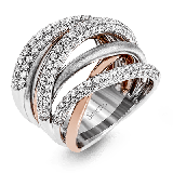 Simon G. Right Hand Ring 18k Gold (Rose, White) 1.4 ct Diamond - MR2781-18K photo