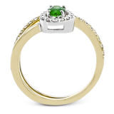 Simon G. Color Ring 18k Gold (White, Yellow) 0.41 ct Emerald 0.33 ct Diamond - LR2336-Y-18K photo3