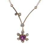 Simon G. Color Pendant 18k Gold (Rose) 0.22 ct Spinel 0.12 ct Diamond - LP4596-R-18K photo