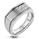 Simon G Men Ring Platinum White) 0.47 ct Diamond - MR2887-PT photo