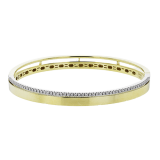 Simon G. Bangle 18k Gold (White, Yellow) 0.32 ct Diamond - LB2414-Y-18K2T photo