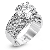 Simon G. 1.31 ctw 18k White Gold Round Cut Engagement Ring - MR2141-W-18KS photo
