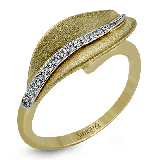 Simon G. Right Hand Ring 18k Gold (White, Yellow) 0.09 ct Diamond - DR246-Y-18K photo