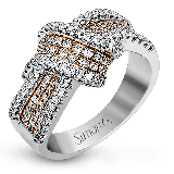 Simon G. Right Hand Ring 18k Gold (Rose, White) 0.72 ct Diamond - MR1428-18K photo
