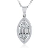 Simon G. Pendant 18k Gold (White) 0.39 ct Diamond - LP4803-18K photo