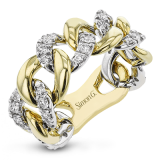 Simon G. Right Hand Ring 18k Gold (White, Yellow) 0.64 ct Diamond - LR2992-18K2T photo