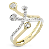 Simon G. Right Hand Ring 18k Gold (White, Yellow) 0.44 ct Diamond - LR2963-18K photo