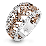 Simon G. Right Hand Ring 18k Gold (Rose, White) 0.65 ct Diamond - TR573-18K photo
