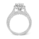 Simon G. 0.90 ctw Bridal Set 18k White Gold Round Cut Engagement Ring - MR2579-W-18KSET photo3