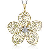 Simon G. Pendant 18k Gold (White, Yellow) 0.31 ct Diamond - LP4771-18K photo