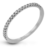 Simon G. 18k White Gold Round Cut Wedding Band - LR2835-W-18KB photo