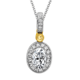 Simon G. Color Pendant 18k Gold (White, Yellow) 0.16 ct Diamond - MP1348-18K photo