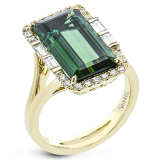 Simon G. Color Ring 18k Gold (Yellow) 6.48 ct Tourmaline 0.45 ct Diamond - LR2959-18K photo