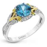 Simon G. Color Ring 18k Gold (White, Yellow) 3.11 ct Zircon 0.29 ct Diamond - TR629-A-18K-S photo