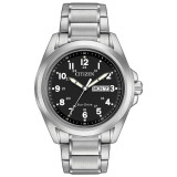 CITIZEN Eco-Drive Weekender Garrison Mens Watch Stainless Steel - AW0050-82E photo