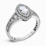 Simon G. 18k White Gold Diamond Engagement Ring - MR2591 photo
