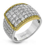 Simon G. Right Hand Ring 18k Gold (White, Yellow) 3.36 ct Diamond - MR2916-18KWY photo