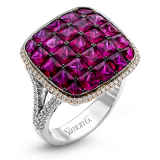 Simon G. Color Ring 18k Gold (Rose, White) 5.09 ct Ruby 0.45 ct Diamond - MR2359-18K photo