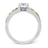 Simon G. 18k Two Tone Gold Round Cut Engagement Ring - MR2100-2T-18KS photo2