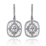 Simon G. Color Earring 18k Gold (White) 1 ct Diamond - TE222-18K photo