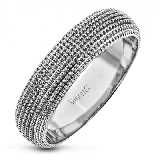 Simon G. 14k White Gold Wedding Band - LR2672-W-14K photo