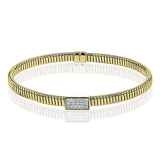 Simon G. Bangle 18k Gold (White, Yellow) 0.24 ct Diamond - LB2383-Y-18K2T photo