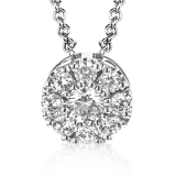 Simon G. Pendant Platinum (White) 0.4 ct Diamond - NGP101-PT photo