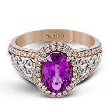 Simon G. Color Ring 18k Gold (Rose, White) 1.89 ct Sapphire 0.49 ct Diamond - MR2470-18K-S photo