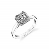 0.16tw Semi-Mount Engagement Ring With 5.5X5.5 Princess - sy729pr photo