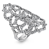 Simon G. Right Hand Ring Platinum (White) 0.63 ct Diamond - NR457-PT photo