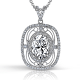 Simon G. Color Pendant 18k Gold (White) 0.5 ct Diamond - TP222-18K photo