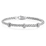 Simon G. Bangle 18k Gold (White) 0.33 ct Diamond - LB2093-18K photo