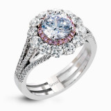 Simon G. 18k White Gold Diamond Engagement Ring - MR2617 photo