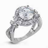 Simon G. 18k White Gold Diamond Engagement Ring - LP2301 photo