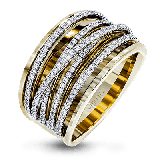 Simon G. Right Hand Ring 18k Gold (White, Yellow) 0.56 ct Diamond - MR2664-18K photo