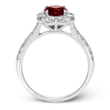 Simon G. Color Ring 18k Gold (White) 1.06 ct Ruby 1.06 ct Diamond - MR2647-18KW-S photo3